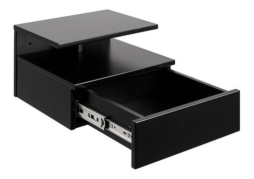Imagen 3 de 6 de Mesa De Noche Flotante Madera Lacada Ref Mitsy