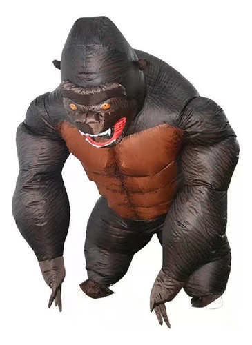 Disfraz Inflable De Gorila Para Halloween, Para Adultos
