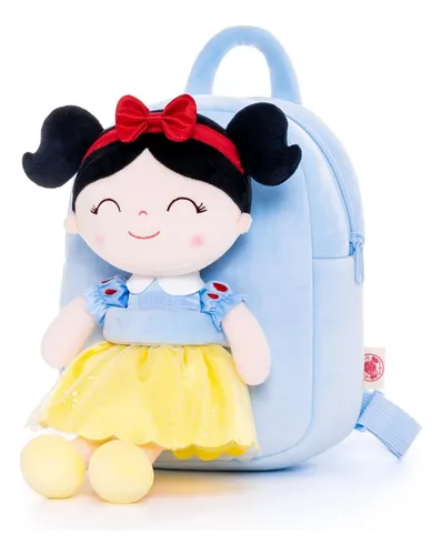 Mochila Y Muñeca De Trapo Y Tela Blanca Nieves
