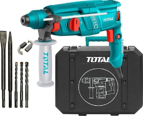Rotomartillo Taladro Percutor 800w Sds Plus 13mm Total Color Turquesa Frecuencia 50/60