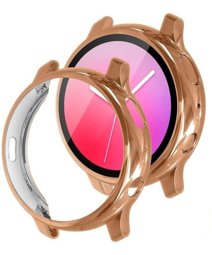 Capinha Para Galaxy Watch Active 2 44mm Protege A Tela Cor Rosê Gold