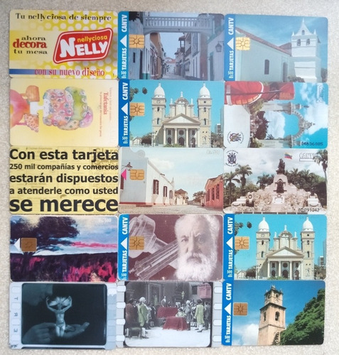 Colección Tarjetas Telefónica Cantv Chip Rígidas 97 Unidades (Usado)