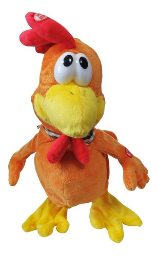 Peluche Zoológico Gallo Pollo Movimiento Ref Dq1006