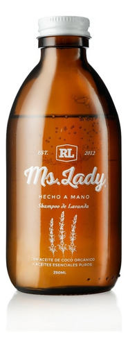 Shampoo Natural Cabello Tratamiento Ms. Lady 250ml Organico