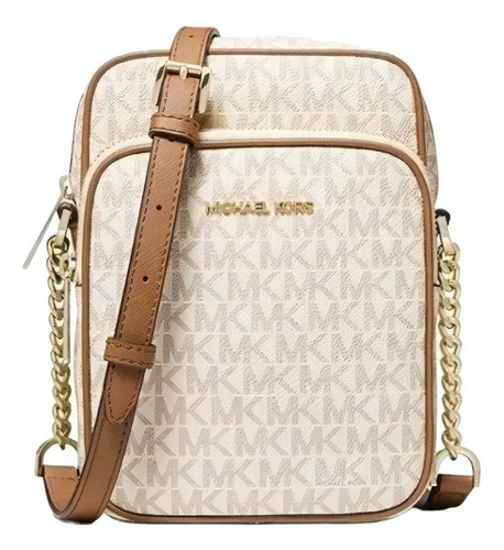 Bolsa Transversal Jet Set Travel Vanilla Michael Kors 