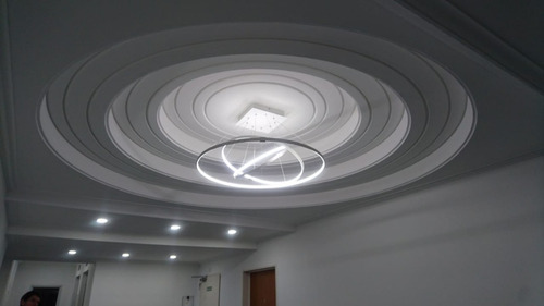Imagen 7 de 10 de Moderna Lampara Colgante Led Doble Anillo 66w 2 Luces Diseño