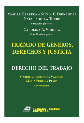 Tratado Géneros Derechos Justicia Derecho Trabajo Herrera