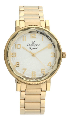 Relógio Champion Feminino Cn25596h Metal Dourado