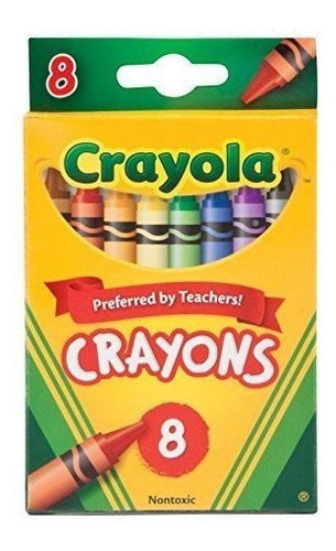 Crayola Crayons 8 Colores, Paquete De 3
