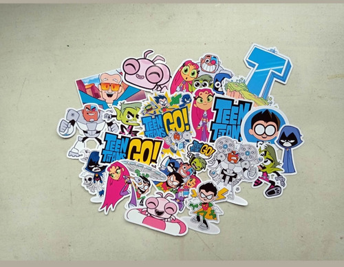 Imagen 1 de 5 de Pack De 20 Stickers De Los Jóvenes Titanes (p026)
