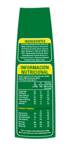 Imagen 3 de 3 de Saborizante Para Leche Milo® Protein Up Activ-go® Bolsa 250g