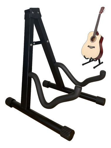 Base Soporte Para Guitarra O Bajo Metálico Transporte Fácil