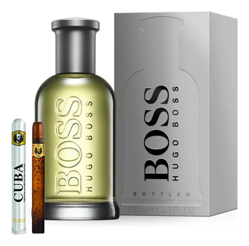 Hugo Boss Bottled 100ml Caballero Original+perfume Cuba 35ml