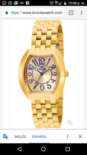 Reloj Invicta Angel 15040 Gold Totalmente Nuevo!!