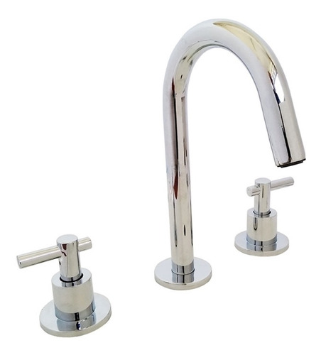 Grifería Lavatorio Mesada Baño Lever Cromado Cierre Ceramico