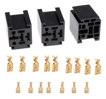 Comprar 4x 3 Unids 80a 5 Pin Relay Socket Con Terminales Partes De