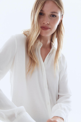 Camisa Desiderata Estilo Casual Color Blanco Para Mujer