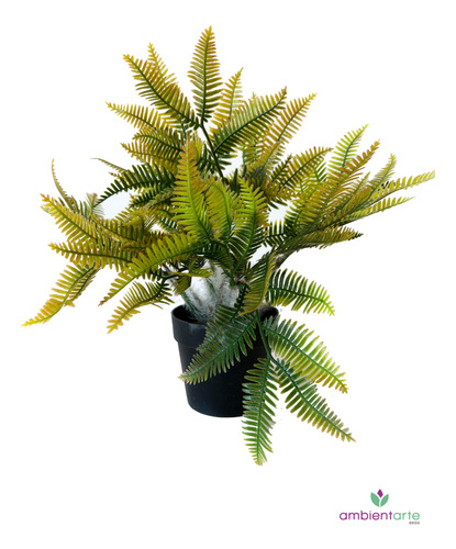 Maceta Con Helecho- Plantas Artificiles 10x35 Cm-