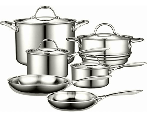 Cooks Standard Multi-ply Clad Stainless-steel 10-piece