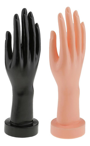 2 Piezas Elegante Maniquí Mano Guantes Anillos Brazalete