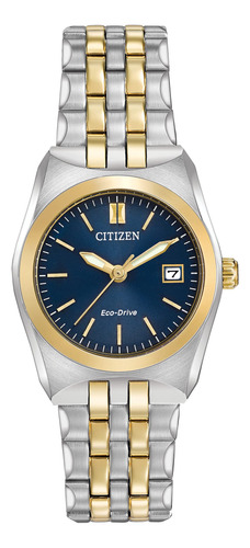 Citizen Mujeres Eco-drive Reloj De Acero Inoxidable Con Fech