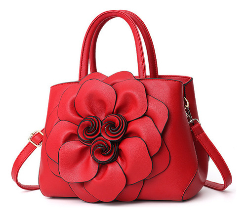 2024 Nueva Bolso Bandolera Flor Pu Color Puro [u] [u]