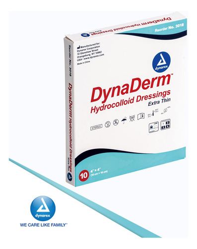Dynarex Dynaderm Hydrocolloid Dressing, Sacral ,6 X 7 Inch/5