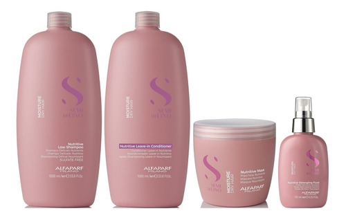 Shampoo 1000ml+ Acondic+ Mascarilla+ Spray Alfaparf Moisture