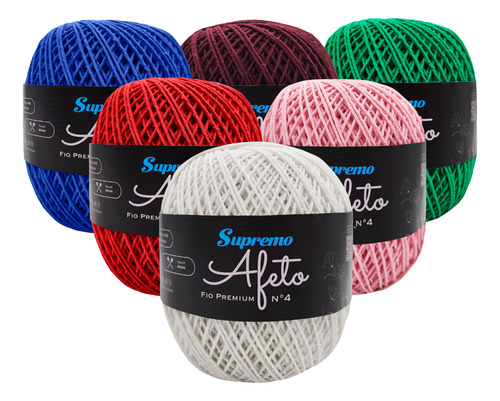 Kit Linha Supremo Afeto Premium 360m 6 Unidades Fio 4