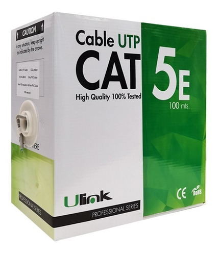 Caja Cable De Red Utp 100 Metros Cat 5e Aleación