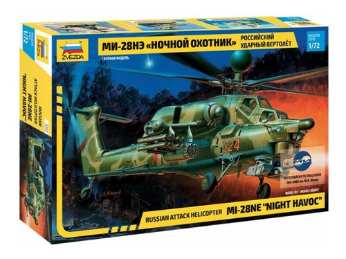 Helicóptero Russian Attack Mi-28ne  1:72 Armable