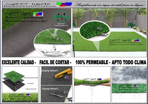 -- Cesped Sintetico--pasto Artificial Verde