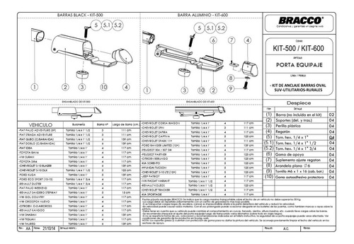 Imagen 3 de 10 de Porta Equipaje Toyota Sw4 05-15 C/baranda Barra Negra Bracco
