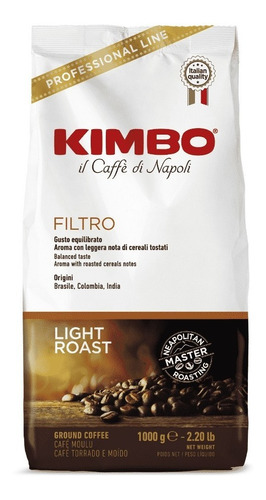 Café Kimbo Espresso Italiano Filtro 1 Kg Grano Molido