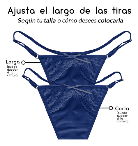 16 Tanga De Algodón, Ajustable Colores A Elegir