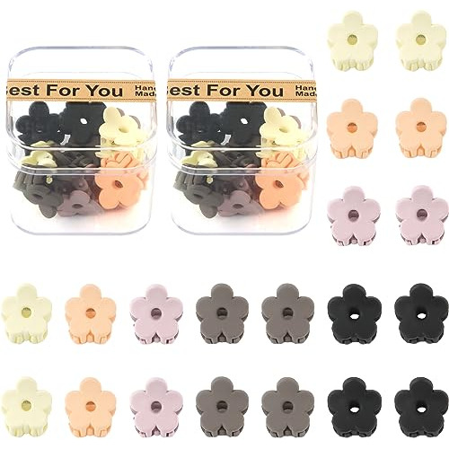 Yission 20pcs Mini Flower Hair Clips For Girls Women F1bky