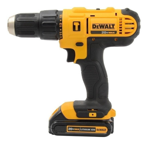 Imagen 2 de 6 de Taladro percutor atornillador inalámbrico de 13mm DeWalt DCD776C2 20V + accesorios 220V