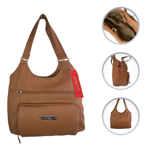 Imagen 2 de 6 de Bolsa / Bolso Rosetti De Mano Para Dama Mujer Estilo Tote