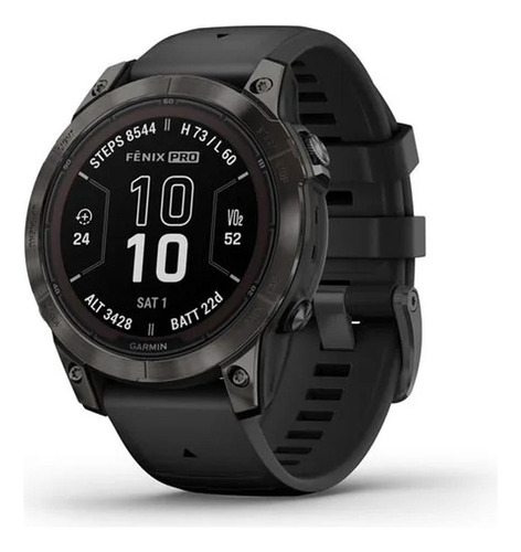 Reloj Gps Garmin Fenix 7 Pro Zafiro 47mm Color De La Caja Negro Color Del Bisel Negro Diseño De La Correa Quickfit