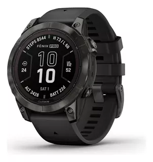 Relógio GPS Garmin Fenix 7 Pro Sapphire, 47 mm, cor da caixa, cor da moldura preta, design de pulseira, ajuste rápido