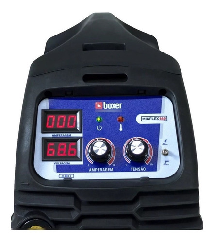 Imagem 2 de 3 de Máquina De Solda Inverter Boxer Migflex 160 Bv Azul 110v/22