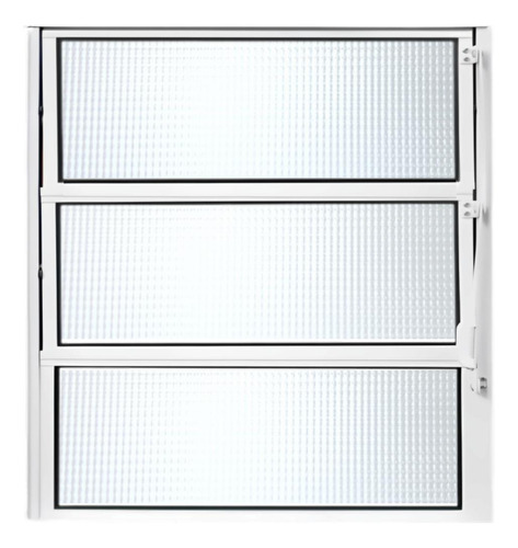 Janela Basculante Vitro Aluminio Branco 60x60 Vidro Boreal