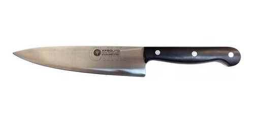 Cuchillo Arbolito Chef Inox 440 Hoja De 20cm 8308 Cabo Negro