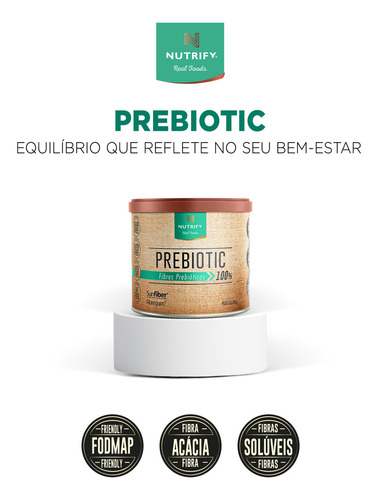 Nutrify Prebiotic 210g - Fibras Prebióticas - Neutro Neutro