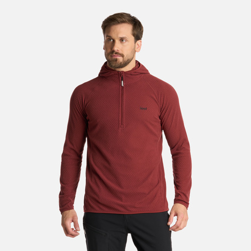 Polerón Hombre Jacaranda Nanof 14 Zip Hoody Burdeo Lippi I25