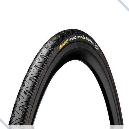 Pneu Continental Grand Prix 4-season 700 X 25 Com Carbono Cor Preto