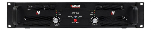 Amplificador De Potencia Novik 1500 Stereo 1500w Color Negro Potencia De Salida Rms 1500 W