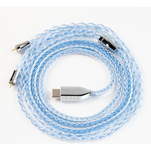 Kbear T3 Usb Tipo C Plug 2pin Iem Cable 8 Core 5n Auricular