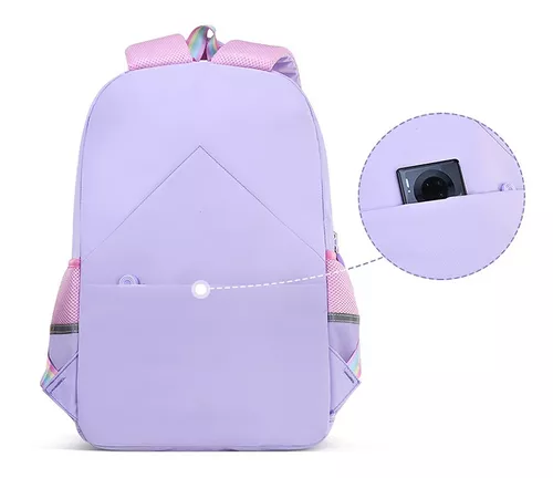 Mochila escolar Likëpink Arcoíris impermeable