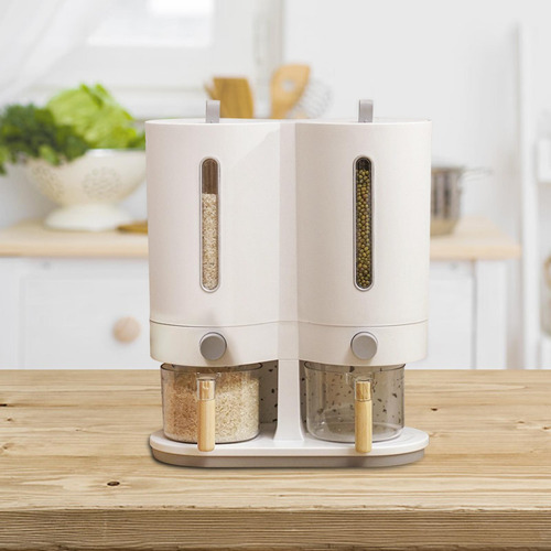 Contenedor De Almacenamiento De Arroz, Dispensador De Gris